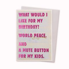B Day, Mute button - 5x7
