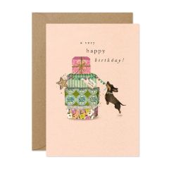 Present stack, sausage dog - 5x7