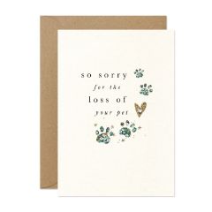 Pet, sorry for your loss - 5x7