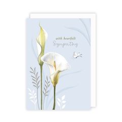 Heartfelt sympathy, lillies - 5x7