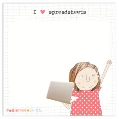 Sticky Jot, spreadsheets - 3.75 x 3.75