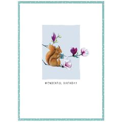 Wonderful birthday, squirrel - 4x6