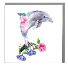 Dolfin, flowers - 6x6