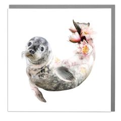 Seal, floral tail - 6x6