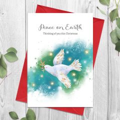 White dove, peace on earth - 4x6
