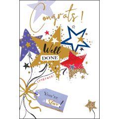 Congratulations, well done - 5.5x7.5