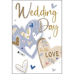 Wedding day, hearts - 5.5x7.5