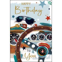 Happy Birthday, driving - 5.5x7.5