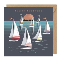 Happy birthday, sail boats - 6x6
