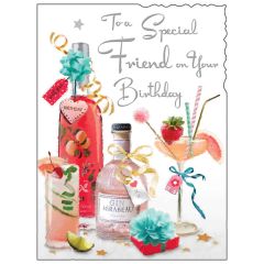 Friends Birthday, cocktails - 5.5x7.5