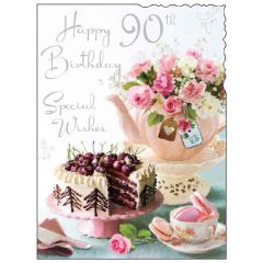 90, Flowers & Cake - 5.5x7.5