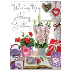 Birthday wishes, reading- 5.5x7.5