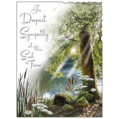 Deepest sympathy, sad times - 5.5x7.5