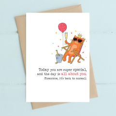 Today is all about you - 4x6
