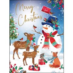 Christmas wishes, snowman - 5.5x7.5