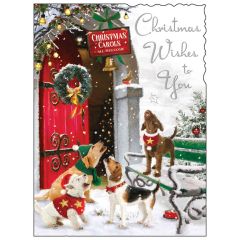 Christmas wishes, puppies - 5.5x7.5
