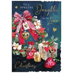 Daughter with love at Christmas - 5.5x7.5