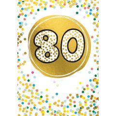 80, Birthday - 4x6