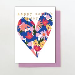 M Day Floral Heart - 5x7