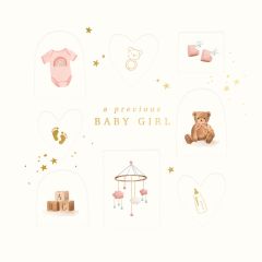 Girl, Precious baby - 6X6