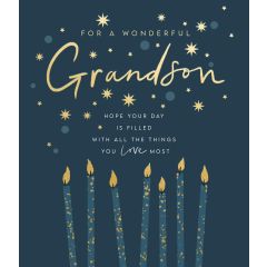 Grandson, Birthday candles - 6X7
