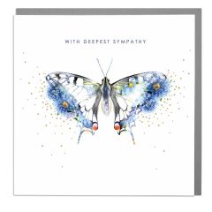 With sympathy, Butterfly - 6x6